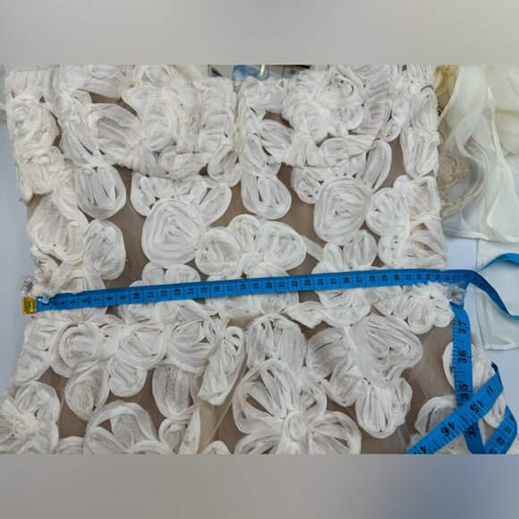 🆕 BRONX & BANCO 🧿 NWOT Sabrina White Bridal Midi Dress, Sz M / US 6 - Picture 14 of 15